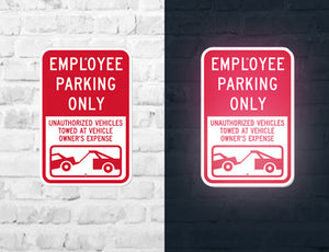 Solid Aluminum Signs (Reflective)