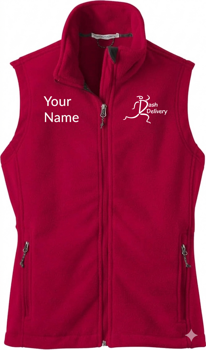 Dash - Custom Name Womens Fleece Vest