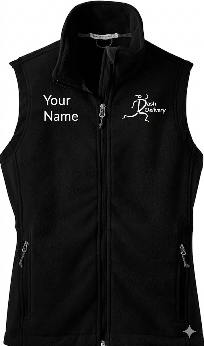 Dash - Custom Name Womens Fleece Vest