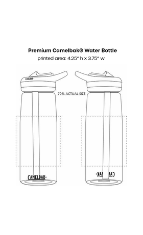 Premium Printed Water Bottle (Qty 25)