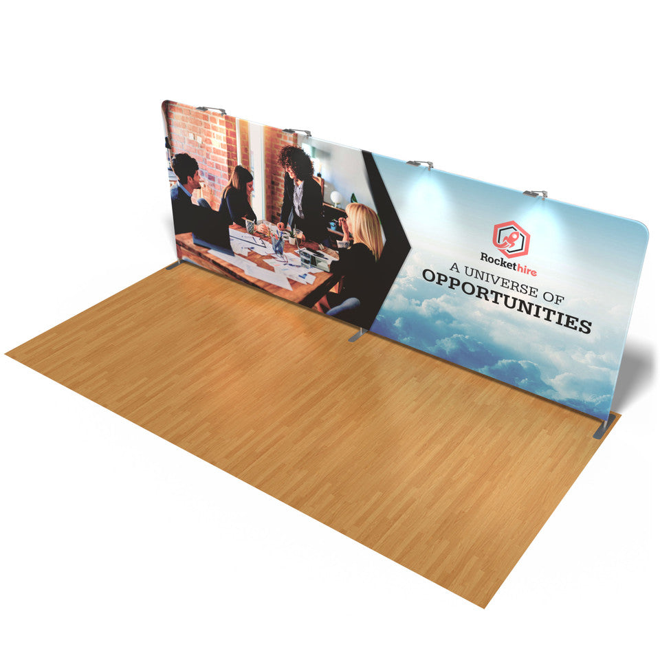 Stretch Tension Fabric Display (20 ft - Straight)