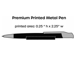 Premium Printed Metal Pens (Qty 150)